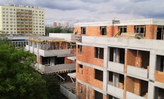 Strop nad antresolą od ul. Dobrego Pasterza