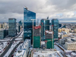 zdjęcie z budowy Towarowa Towers