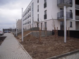 prace porządkujące teren inwestycji