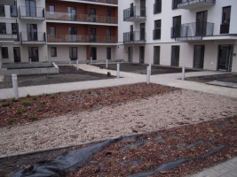 prace porządkujące teren inwestycji