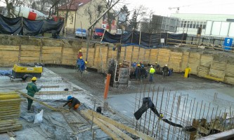 Kontynuacja garażu podziemnego od strony ul. Dobrego Pasterza