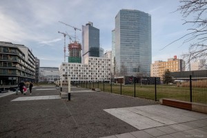 zdjęcie z budowy Towarowa Towers