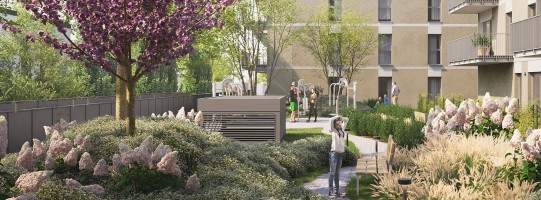 zdjęcie z budowy Ogrody Andersena