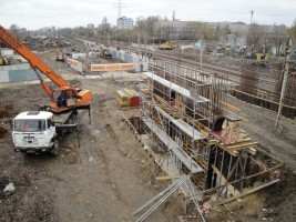 Pierwsze zbrojenia podpór wiaduktów