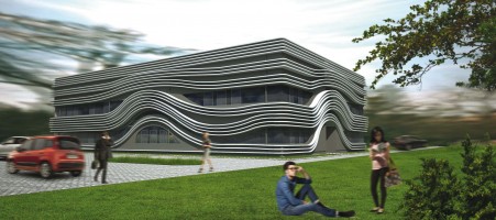 wizualizacje Laboratorium Aerodynamiki Środowiskowej Wydziału Inżynierii Lądowej