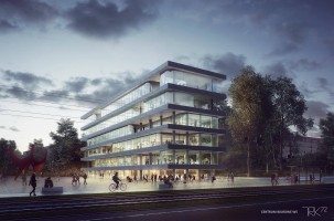 wizualizacje Centrum Biurowe W5
