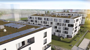 zdjęcie z budowy Myśliwska Solar Garden