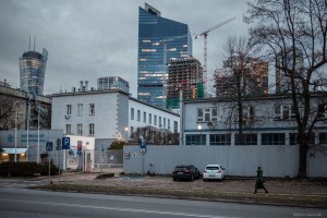zdjęcie z budowy Towarowa Towers
