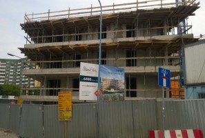 Elewacja południowa -strop nad 3 kondygnacją
