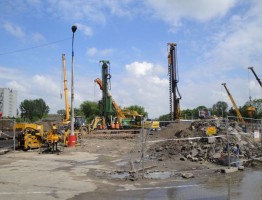 Wykonywanie pali CFA przy ul. Słomińskiego