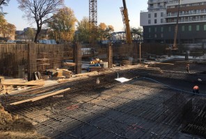 ZBROJENIE ŚCIAN I SŁUPÓW W GARAŻU PODDZIEMNYM NA ETAPIE DRUGIM