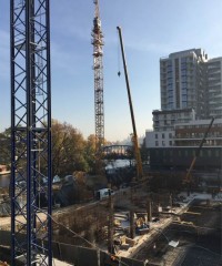 MONTAŻ ŻURAWIA WIEŻOWEGO - ETAP DRUGI