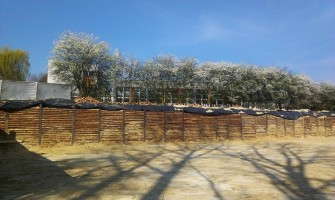 Trwają prace związane z palowaniem terenu pod realizacje płyty fundamentowej