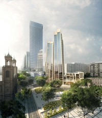 wizualizacje Biurowiec w miejscu Teatru Żydowskiego