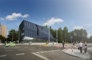 wizualizacje Budynek handlowo-usługowo-biurowy