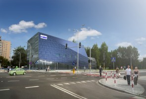 wizualizacje Budynek handlowo-usługowo-biurowy