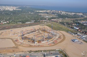 Arena Bałtycka z lotu ptaka