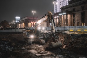 zdjęcie z budowy TR Warszawa