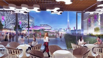 wizualizacje EXPO 2022 Łódź - strefa wystawiennicza