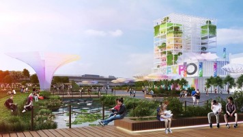 wizualizacje EXPO 2022 Łódź - strefa wystawiennicza