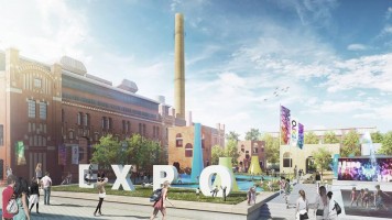 wizualizacje EXPO 2022 Łódź - strefa wystawiennicza