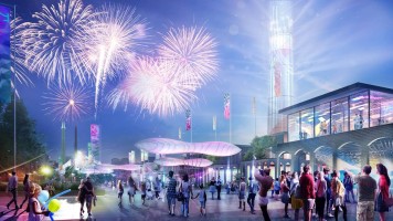 wizualizacje EXPO 2022 Łódź - strefa wystawiennicza