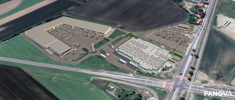 zdjęcie z budowy Park handlowy P.A. Nova