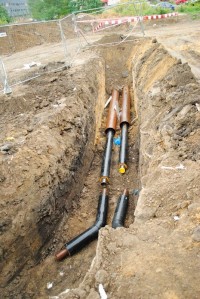 drogi i przyłącze ciepłownicze