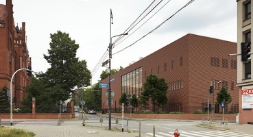 zdjęcie z budowy Akademicka Strefa Sztuki Scenicznej Akademii Muzycznej im. Karola Szymanowskiego