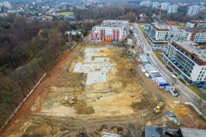 zdjęcie z budowy Franciszkańskie Południe
