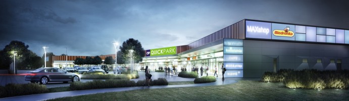 wizualizacje Quick Park Okęcie