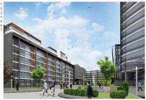 wizualizacje Kompleks biurowo-mieszkalno-konferencyjny z hotelem