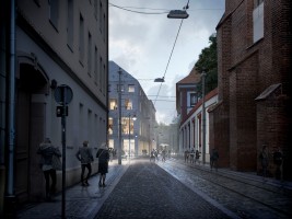 zdjęcie z budowy Muzeum Książąt Lubomirskich