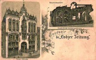 Kamienica Petersilgego na pocztówce z końca XIX w. 
