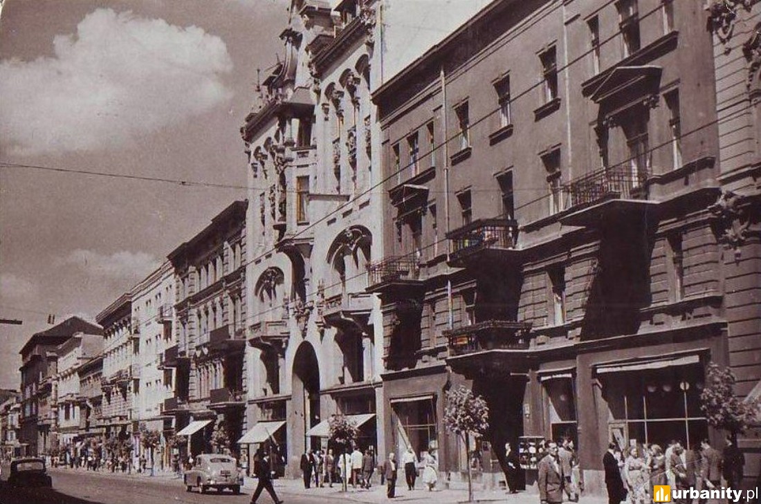 Ulica Piotrkowska w Łodzi w 1965
