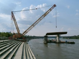 zdjęcie z budowy Most na Pragę