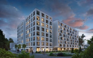 zdjęcie z budowy Livin’ Praga