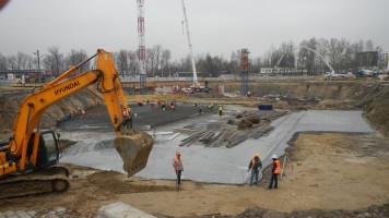 wykopy pod garaż nr 1 pod budynkami nr 1 i 2