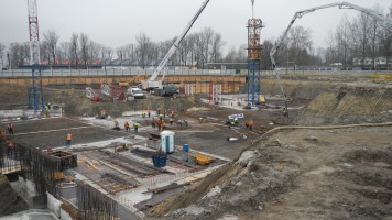 wykopy pod garaż nr 1 pod budynkami nr 1 i 2