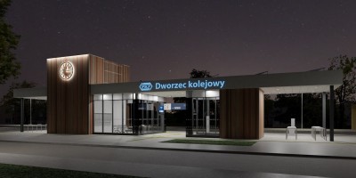 zdjęcie z budowy Dworzec kolejowy PKP Rogów