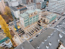 zdjęcie z przebudowy Muzeum Getta Warszawskiego
