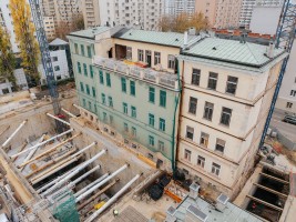 zdjęcie z przebudowy Muzeum Getta Warszawskiego