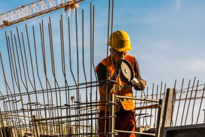 Trwają końcowe prace przy wykonywaniu konstrukcji żelbetowej kondygnacji parteru