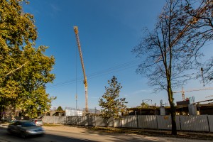 Trwają końcowe prace przy wykonywaniu konstrukcji żelbetowej kondygnacji parteru