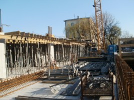 Szalowanie stropu nad parterem