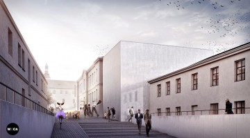 zdjęcie z przebudowy Nowa siedziba Teatru Lalki i Aktora „Kubuś"