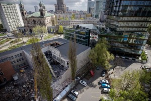 wizualizacje Biurowiec w miejscu Teatru Żydowskiego