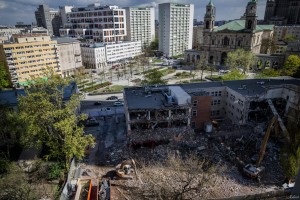 wizualizacje Biurowiec w miejscu Teatru Żydowskiego