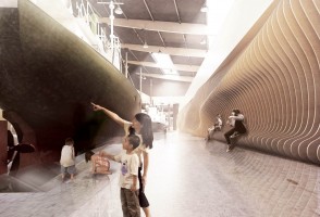 zdjęcie z budowy Muzeum Archeologii Podwodnej i Rybołówstwa Bałtyckiego