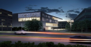 wizualizacje Centrum Konferencyjne z Hotelem